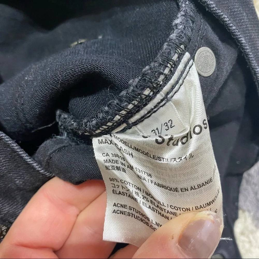 Acne Studios Black skinny jeans